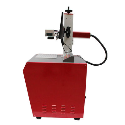 중국 탁상용 빨간 섬유 레이저 표하기 기계는/전구 로고 섬유 레이저 프린터를 지도했습니다 협력 업체